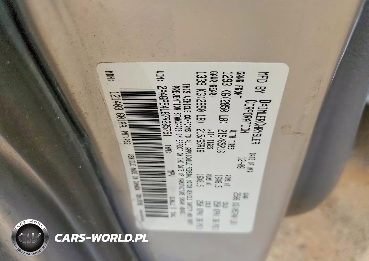 2007 Chrysler Town & Country Touring VIN:2A4GP54L87R205751 - 13