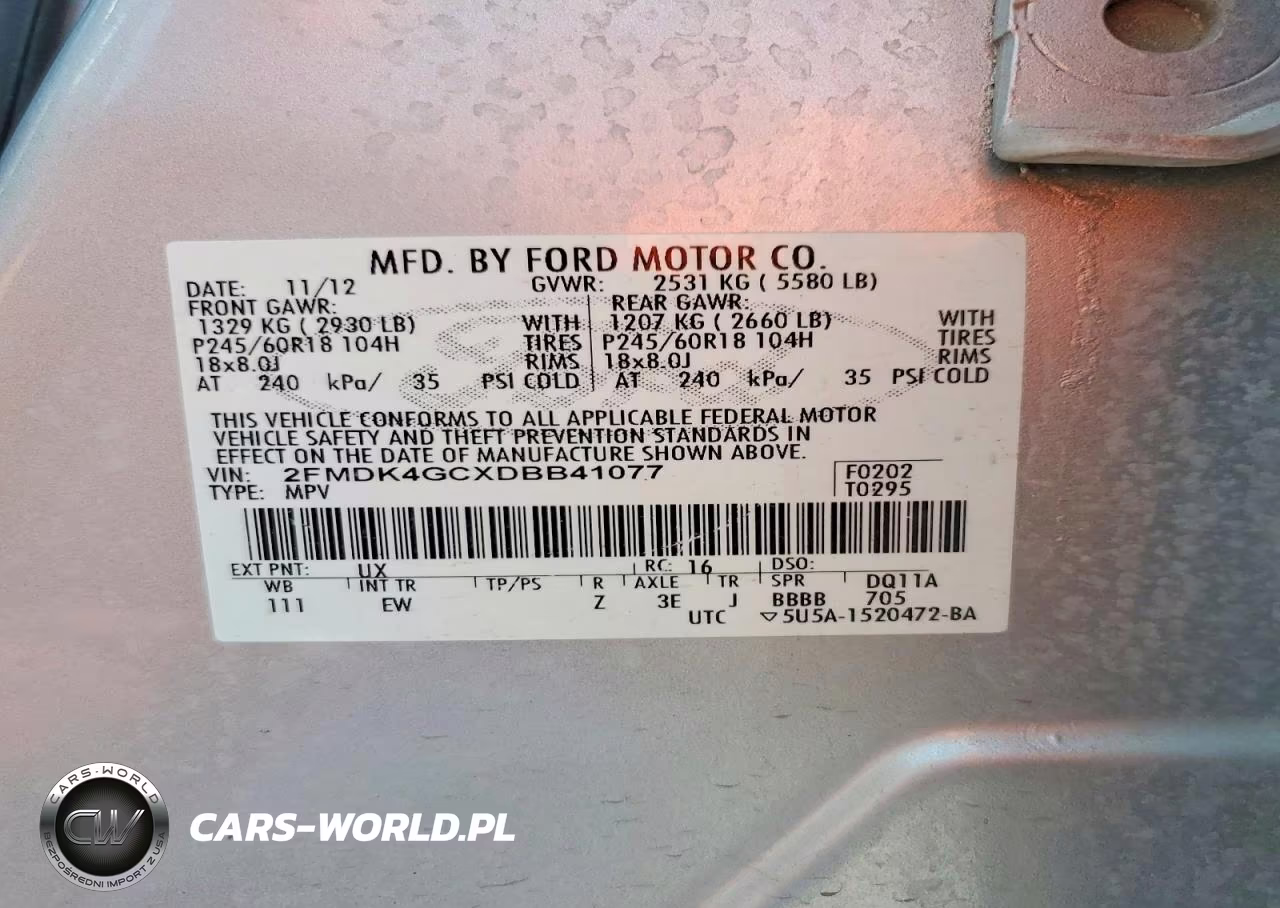 2013 Ford Edge Se VIN:2FMDK4GCXDBB41077 - 13