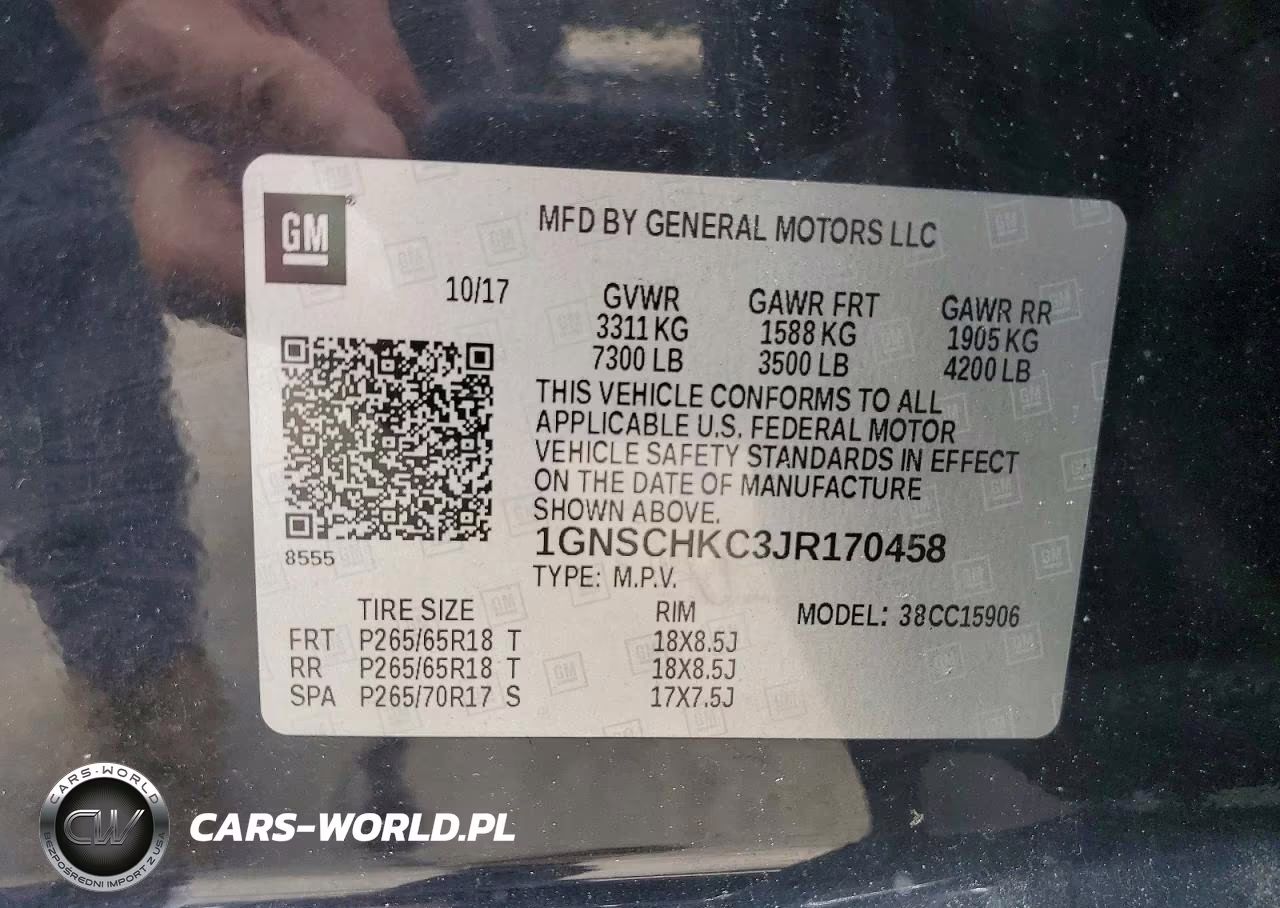 2018 Chevrolet Suburban C1500 Lt VIN:1GNSCHKC3JR170458 - 13
