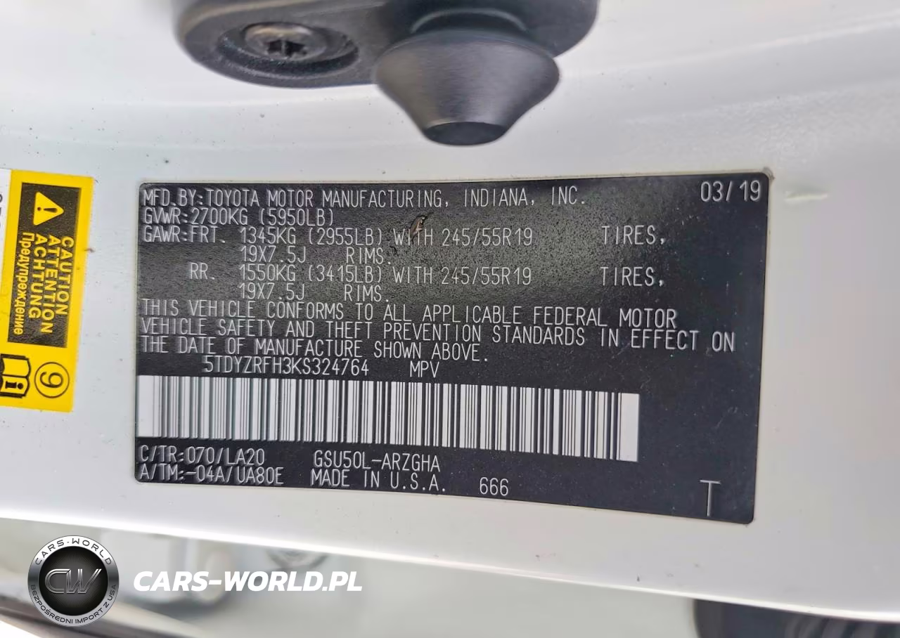 2019 Toyota Highlander Limited VIN:5TDYZRFH3KS324764 - 14