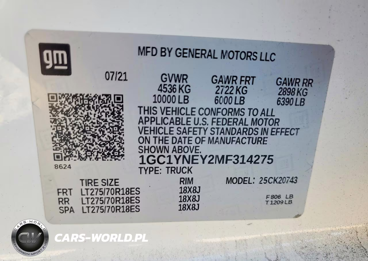 2021 Chevrolet Silverado K2500 Heavy Duty Lt VIN:1GC1YNEY2MF314275 - 12