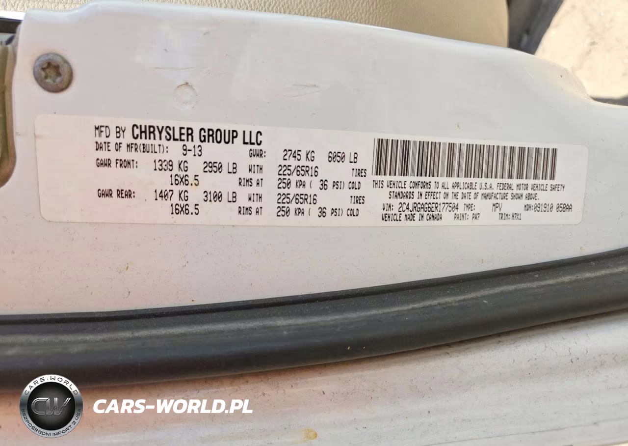 2014 Dodge Other VIN:2C4JRGAG6ER177504 - 13