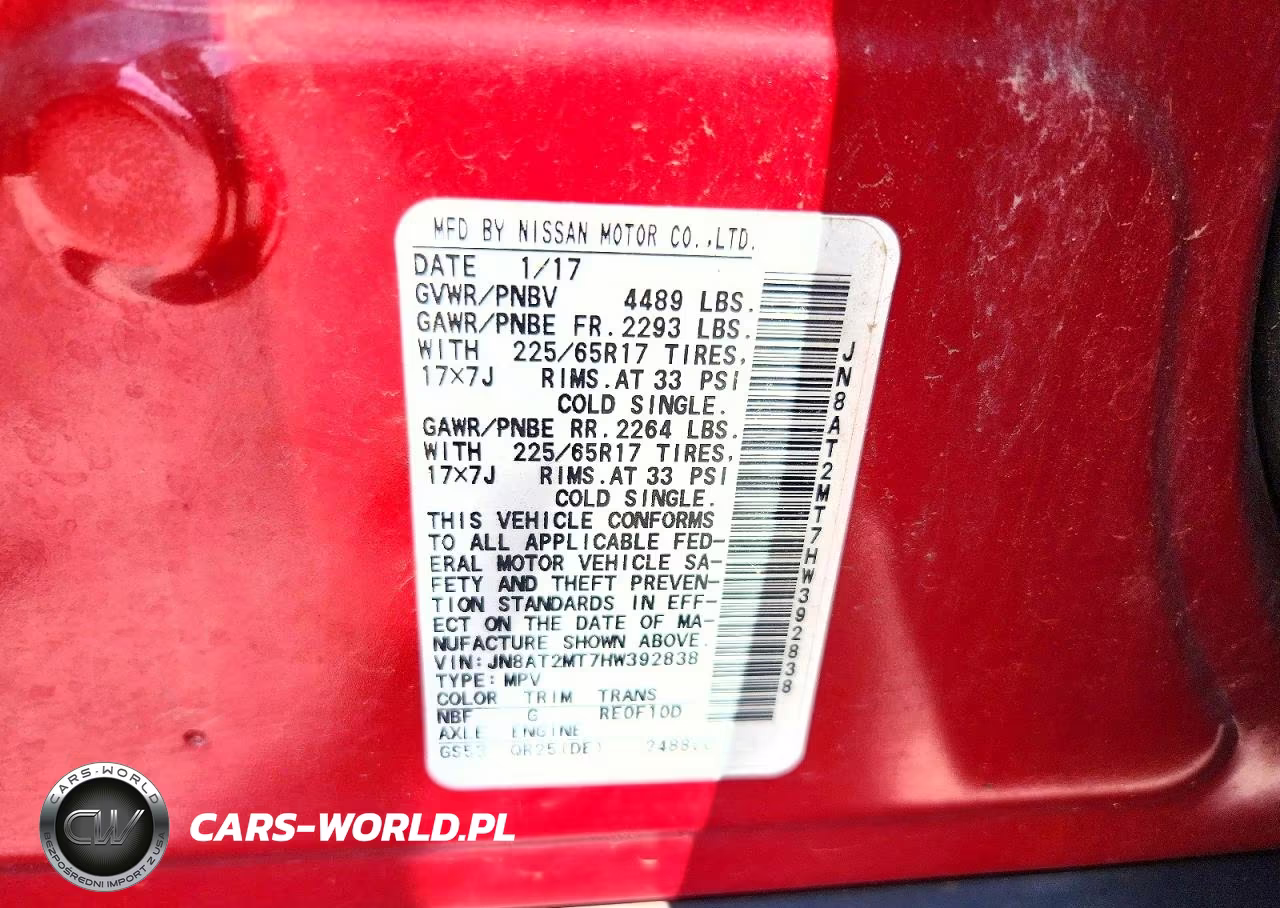 2017 Nissan Rogue S VIN:JN8AT2MT7HW392838 - 13