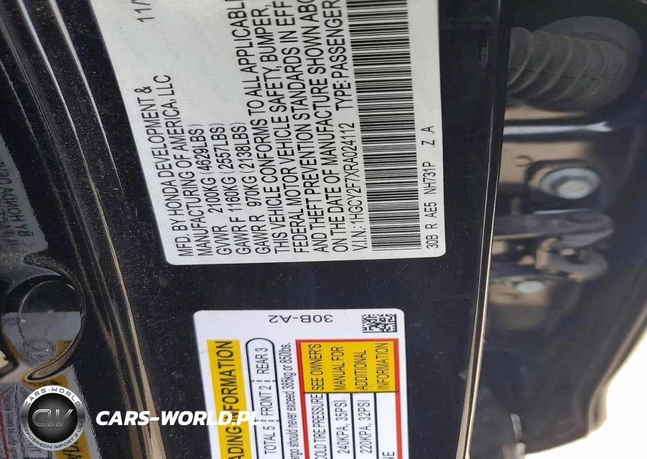 2024 Honda Accord Hybrid Sport-L VIN:1HGCY2F7XRA024112 - 12