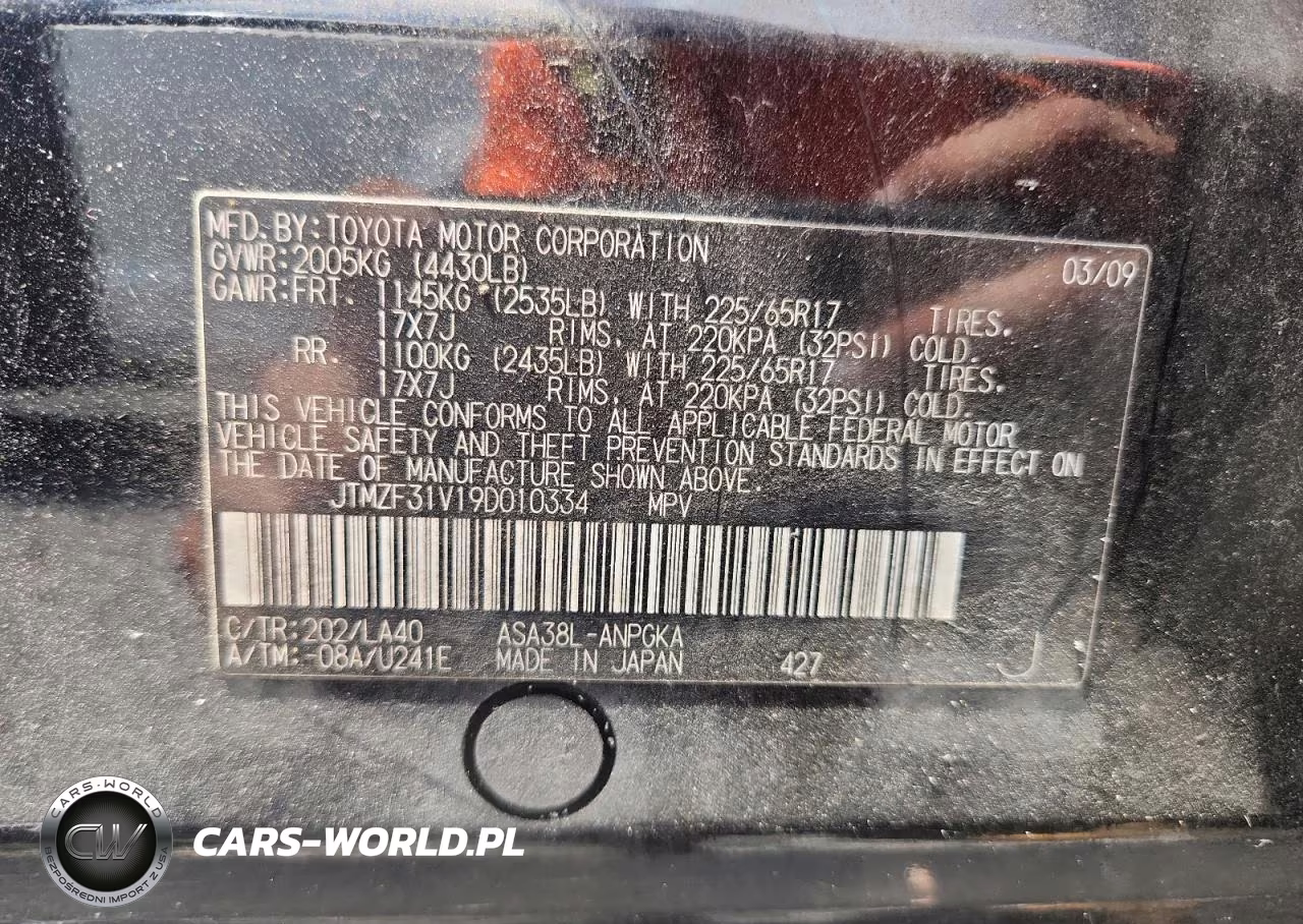 2009 Toyota Rav4 Limited VIN:JTMZF31V19D010334 - 13