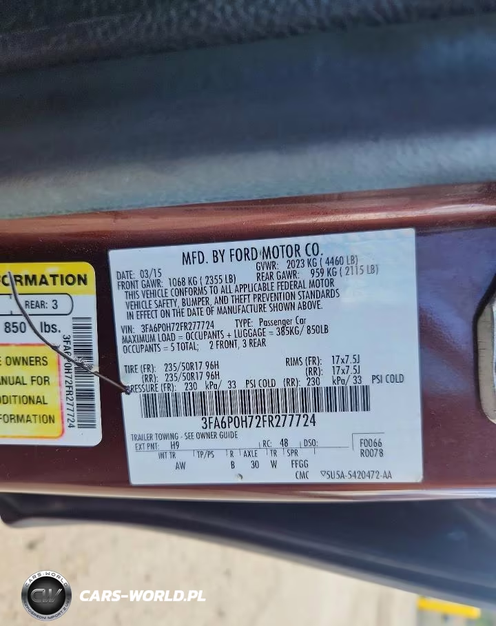 2015 Ford Fusion Se VIN:3FA6P0H72FR277724 - 12
