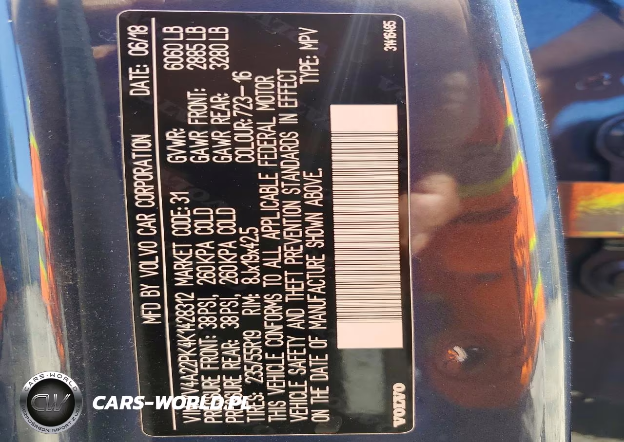 2019 Volvo Xc90 T6 Momentum VIN:YV4A22PK4K1428312 - 14