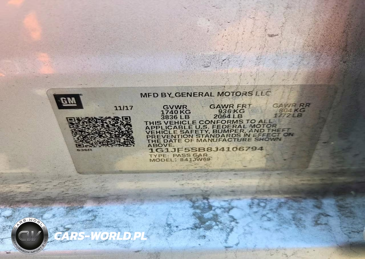2018 Chevrolet Sonic Premier VIN:1G1JF5SB8J4106794 - 12