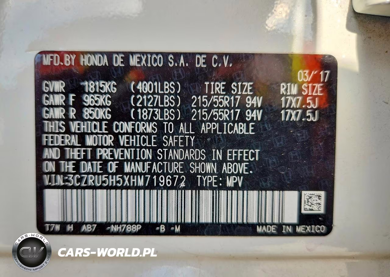2017 Honda Hr-V Ex VIN:3CZRU5H5XHM719672 - 13