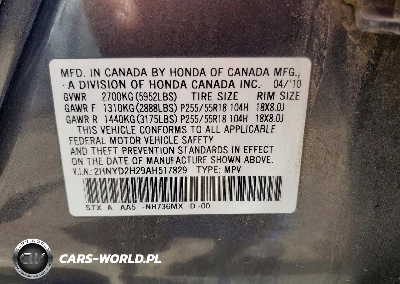2010 Acura Mdx VIN:2HNYD2H29AH517829 - 13