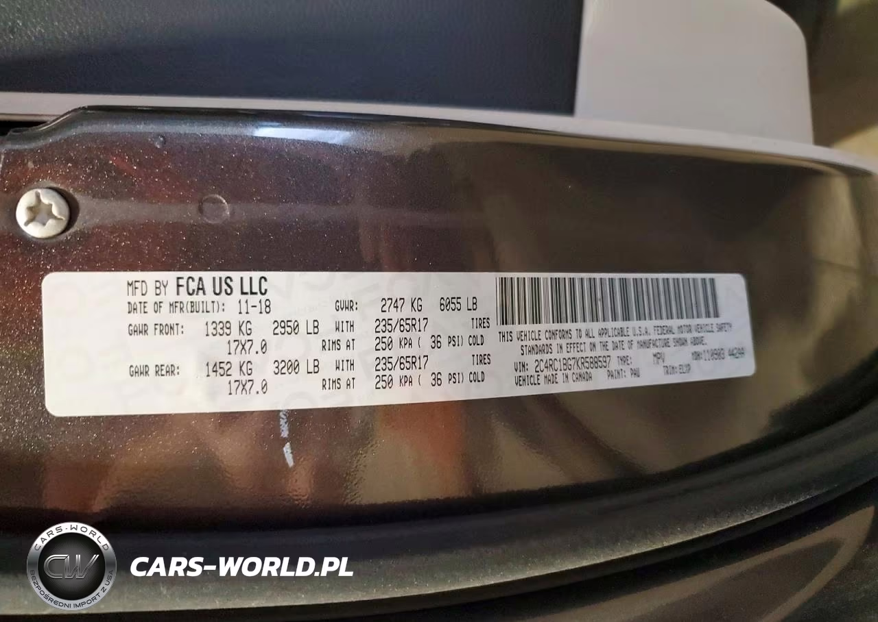 2019 Chrysler Pacifica Touring L VIN:2C4RC1BG7KR588597 - 13