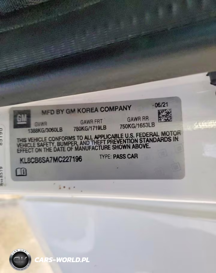 2021 Chevrolet Spark Ls VIN:KL8CB6SA7MC227196 - 12