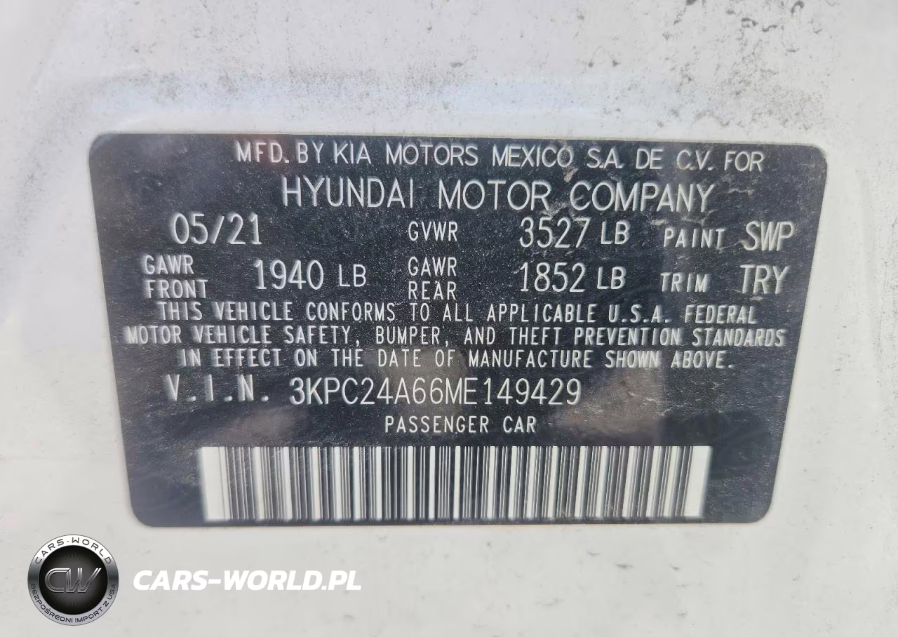 2021 Hyundai Accent Se VIN:3KPC24A66ME149429 - 13