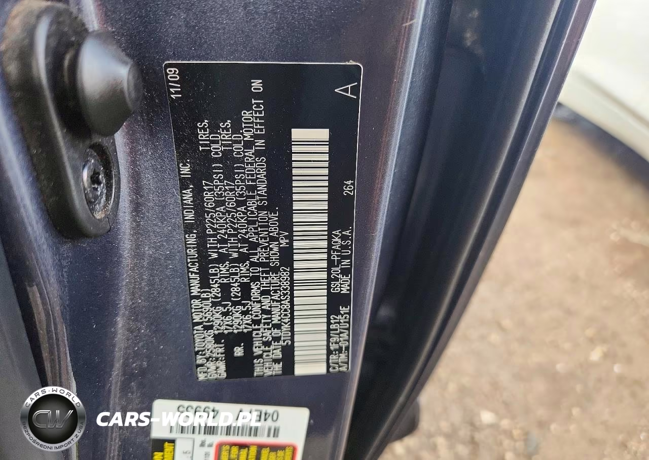 2010 Toyota Sienna Xle VIN:5TDYK4CC8AS338982 - 13