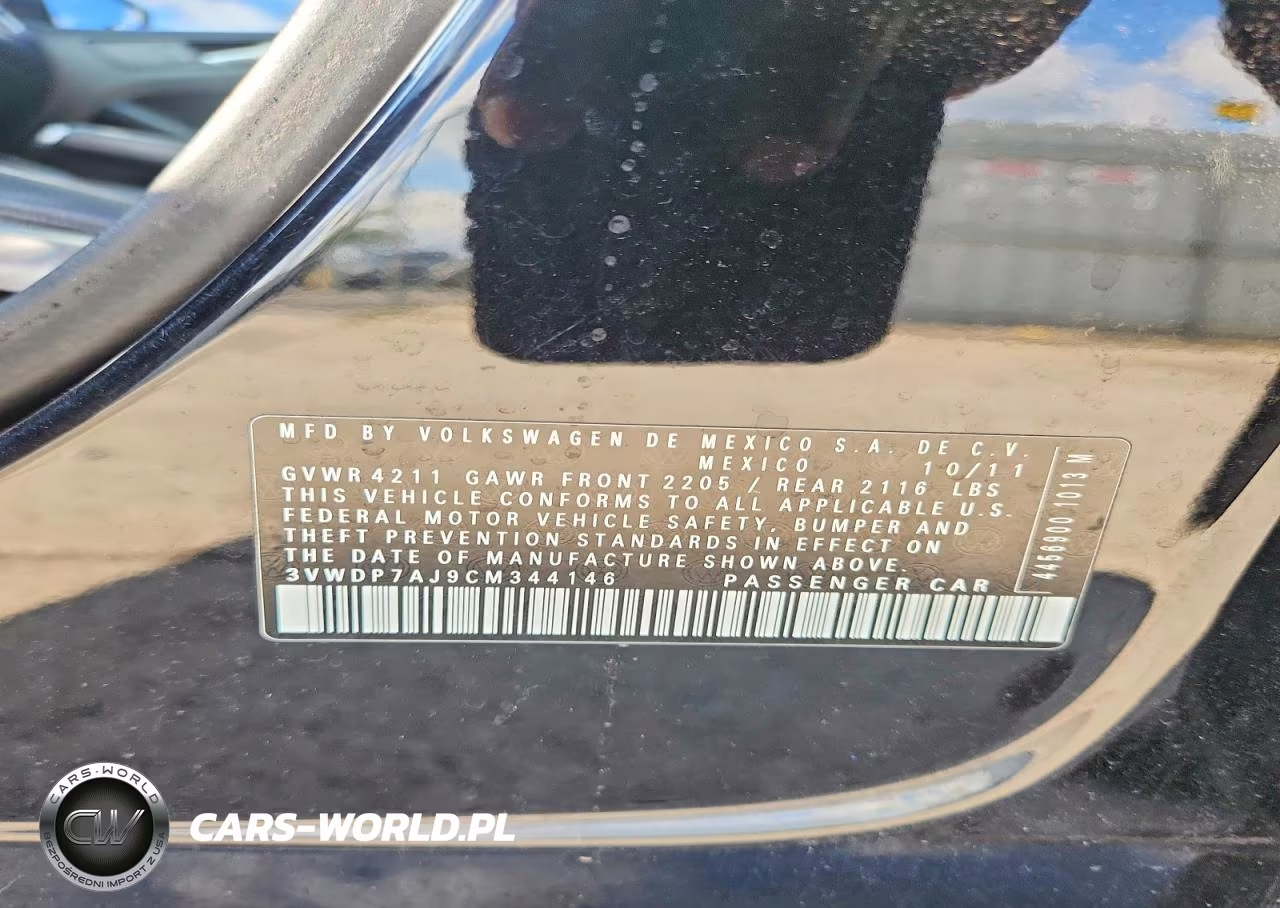 2012 Volkswagen Jetta Se VIN:3VWDP7AJ9CM344146 - 13