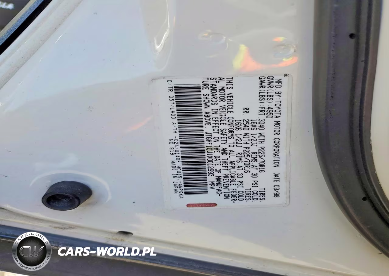 1999 Lexus Rx 300 VIN:JT6HF10U1X0012993 - 13