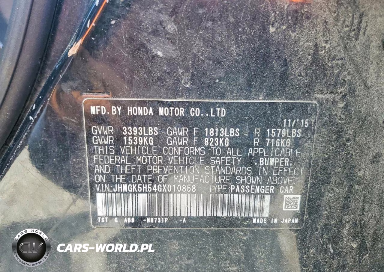 2016 Honda Fit Lx VIN:JHMGK5H54GX010858 - 12