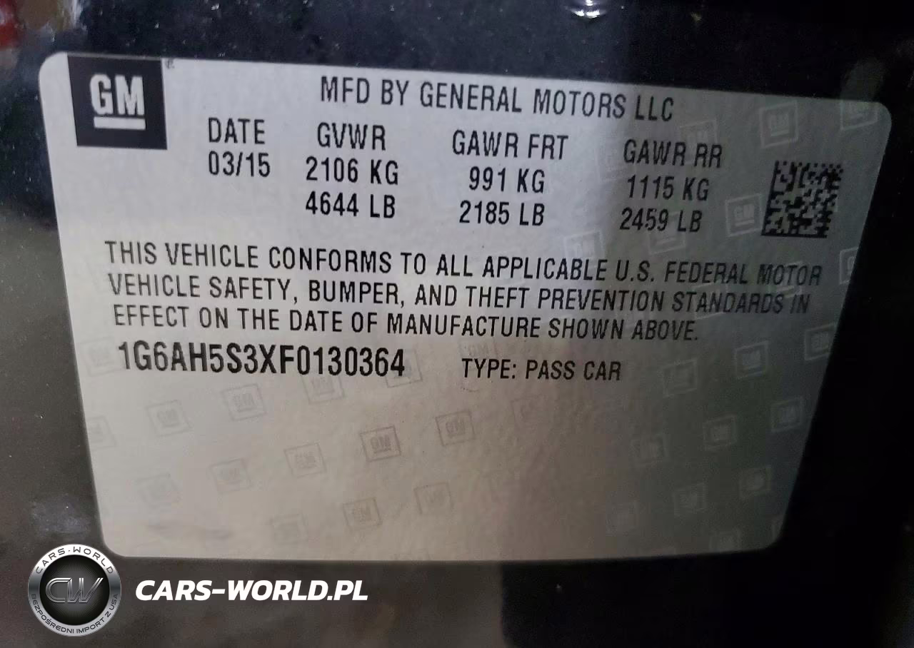 2015 Cadillac Ats Luxury VIN:1G6AH5S3XF0130364 - 13