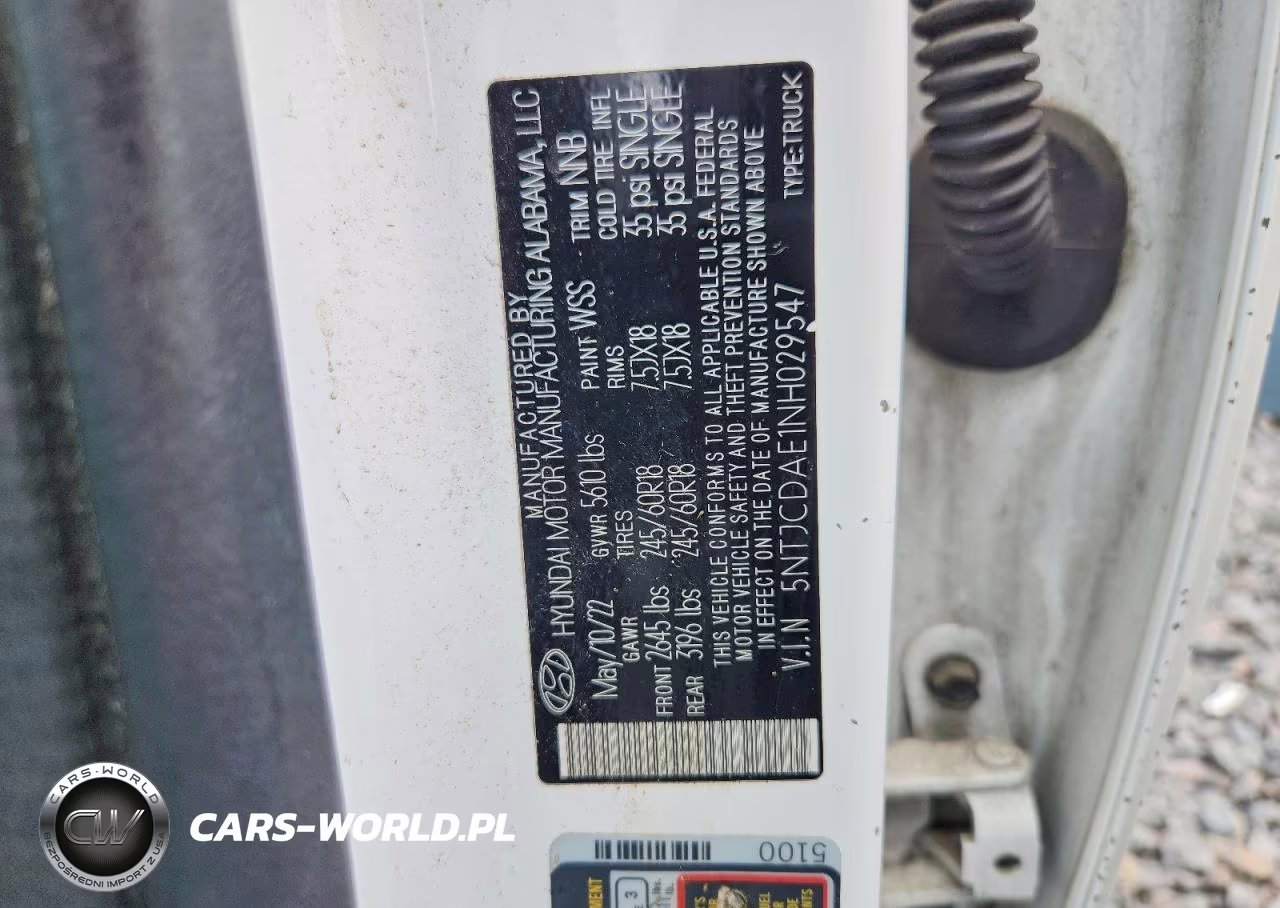 2022 Hyundai Santa Cruz Sel VIN:5NTJCDAE1NH029547 - 12