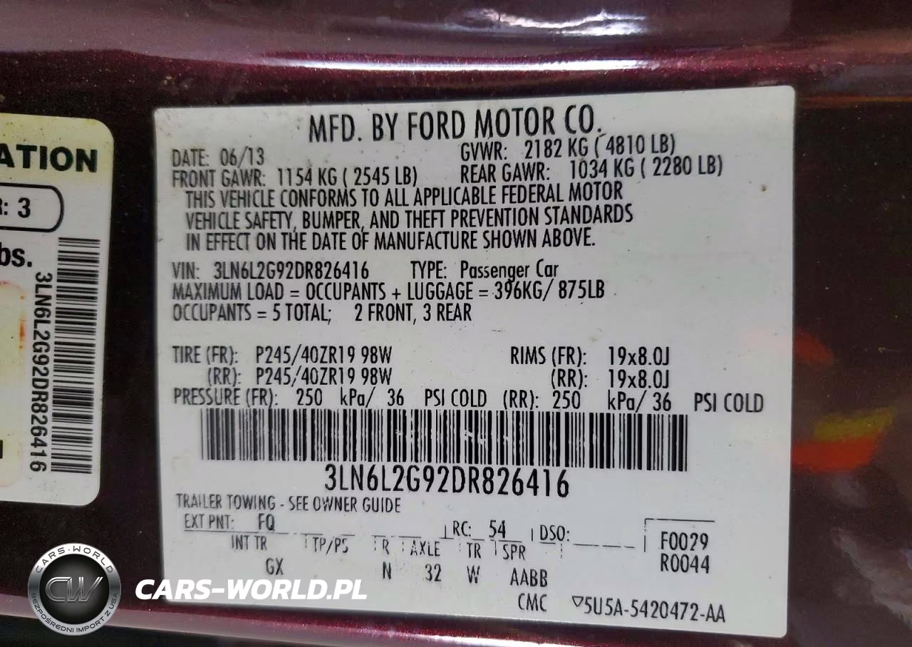 2013 Lincoln Mkz VIN:3LN6L2G92DR826416 - 12