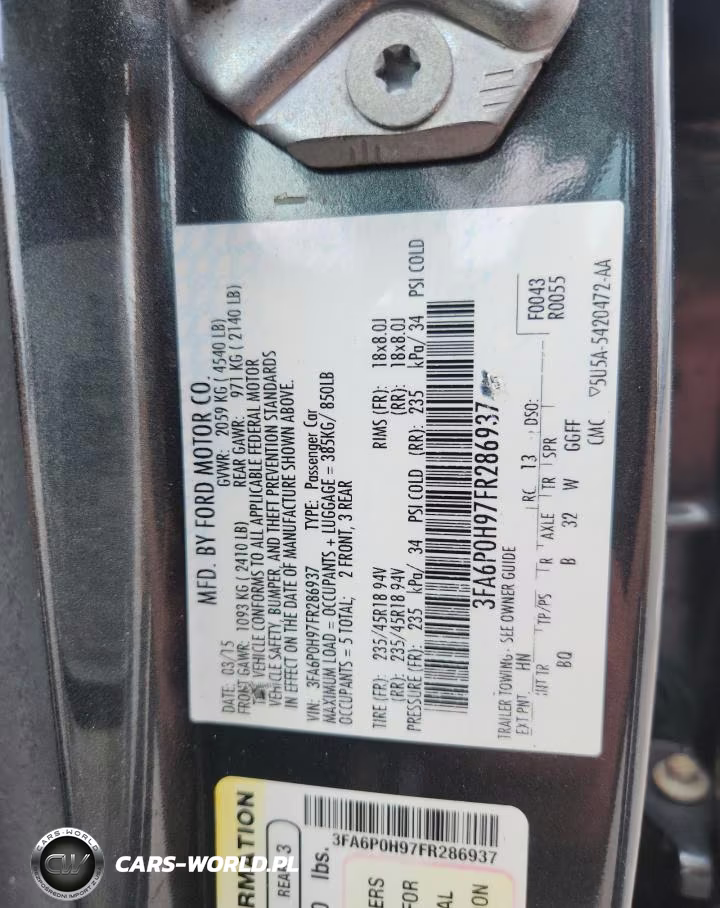 2015 Ford Fusion Se VIN:3FA6P0H97FR286937 - 12