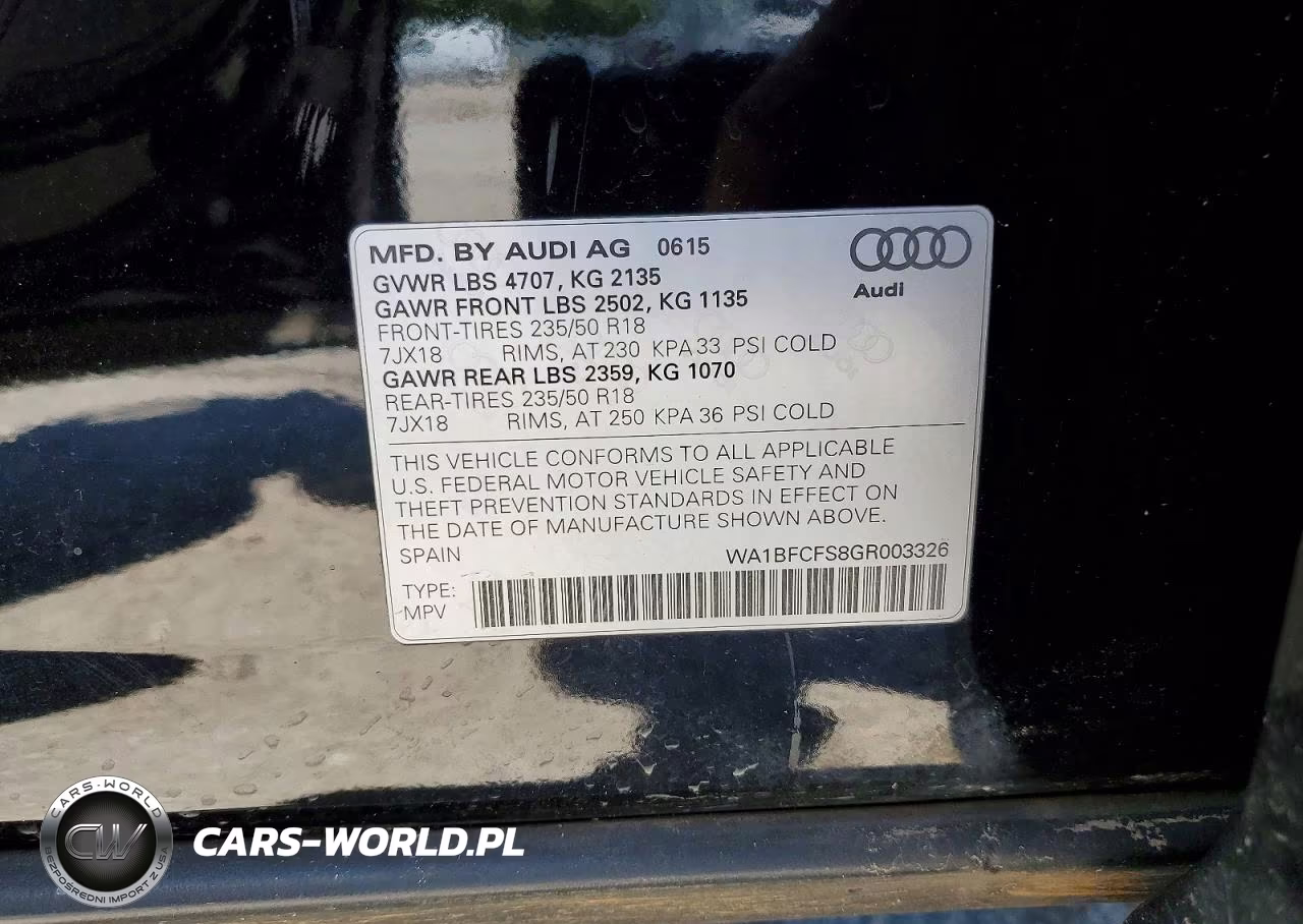 2016 Audi Q3 Premium Plus VIN:WA1BFCFS8GR003326 - 13