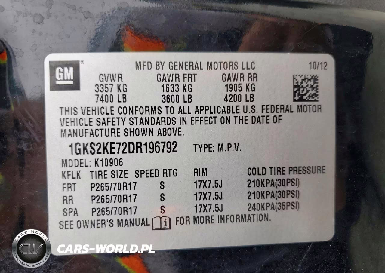 2013 GMC Yukon Xl K1500 Slt VIN:1GKS2KE72DR196792 - 13