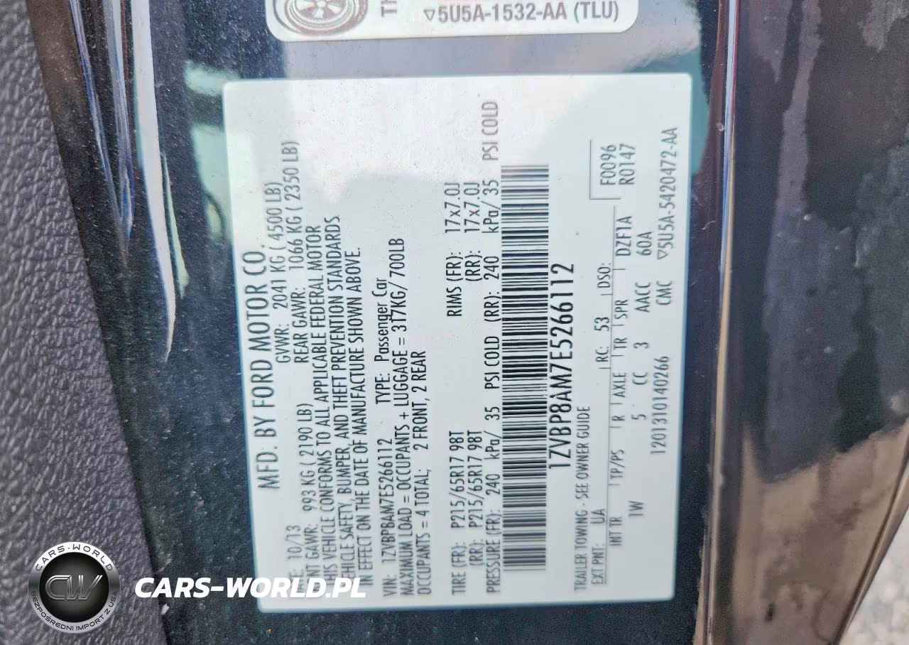 2014 Ford Mustang VIN:1ZVBP8AM7E5266112 - 12