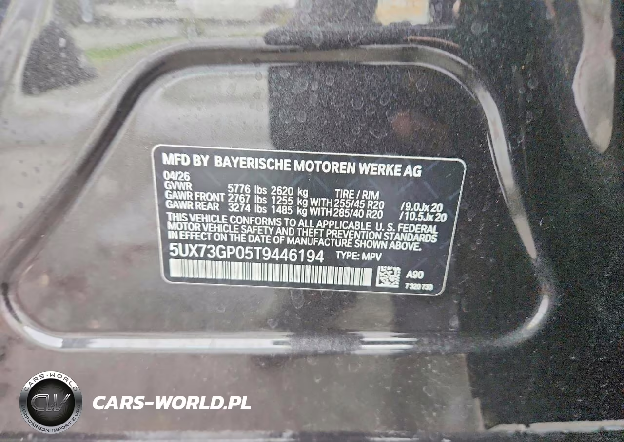 2026 BMW X3 M50 VIN:5UX73GP05T9446194 - 13