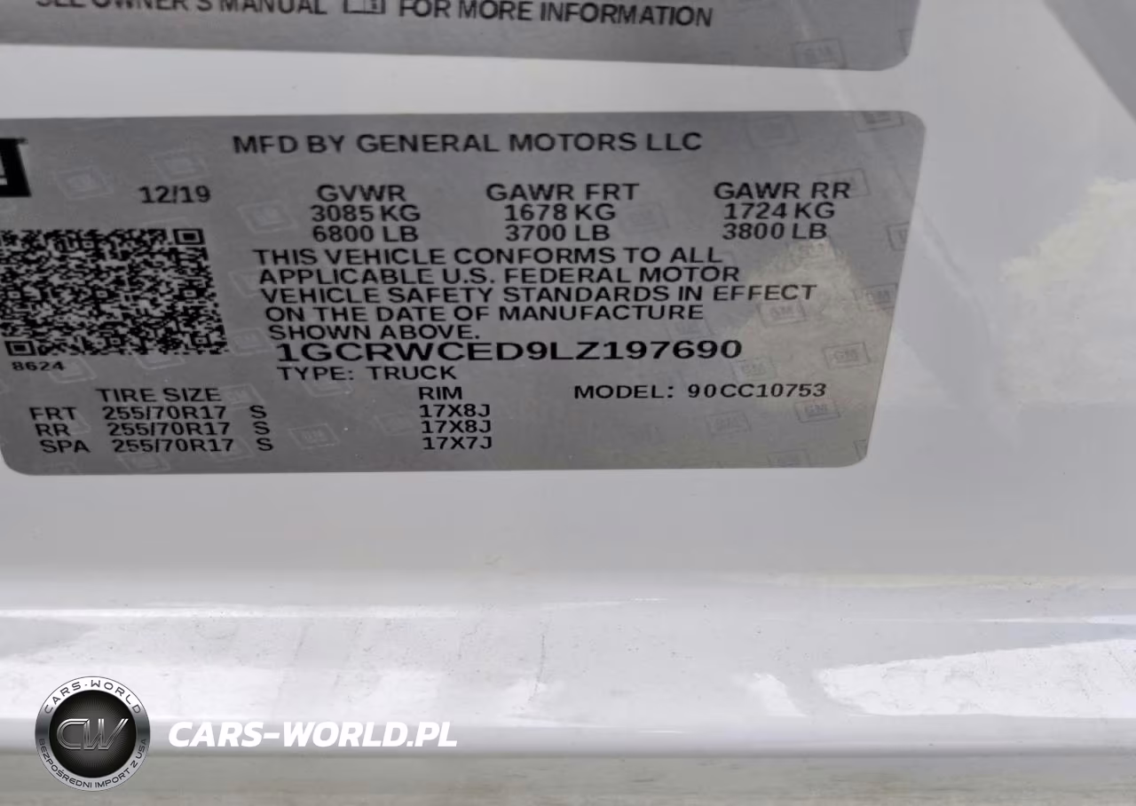 2020 Chevrolet Silverado C1500 Lt VIN:1GCRWCED9LZ197690 - 12
