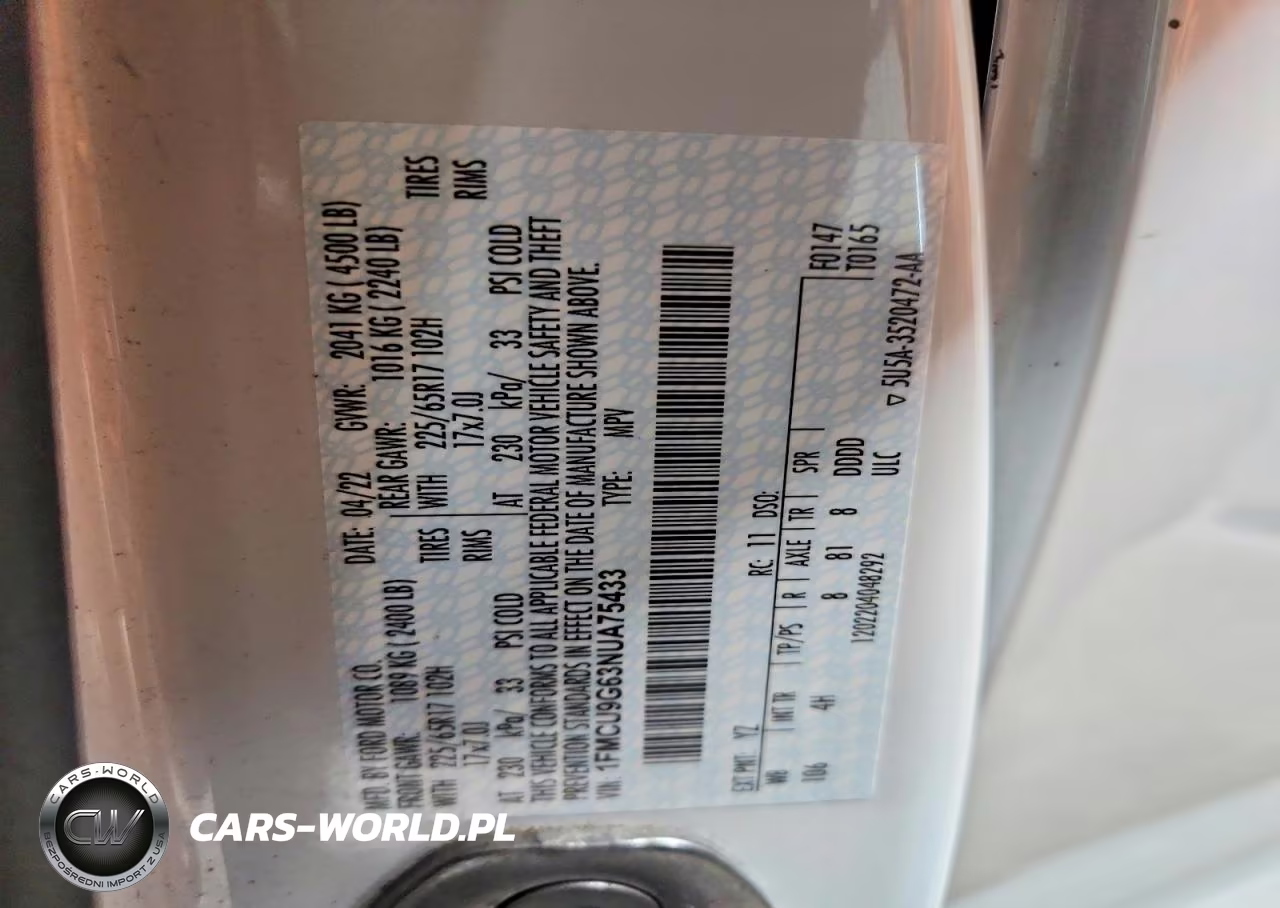 2022 Ford Escape Se VIN:1FMCU9G63NUA75433 - 14