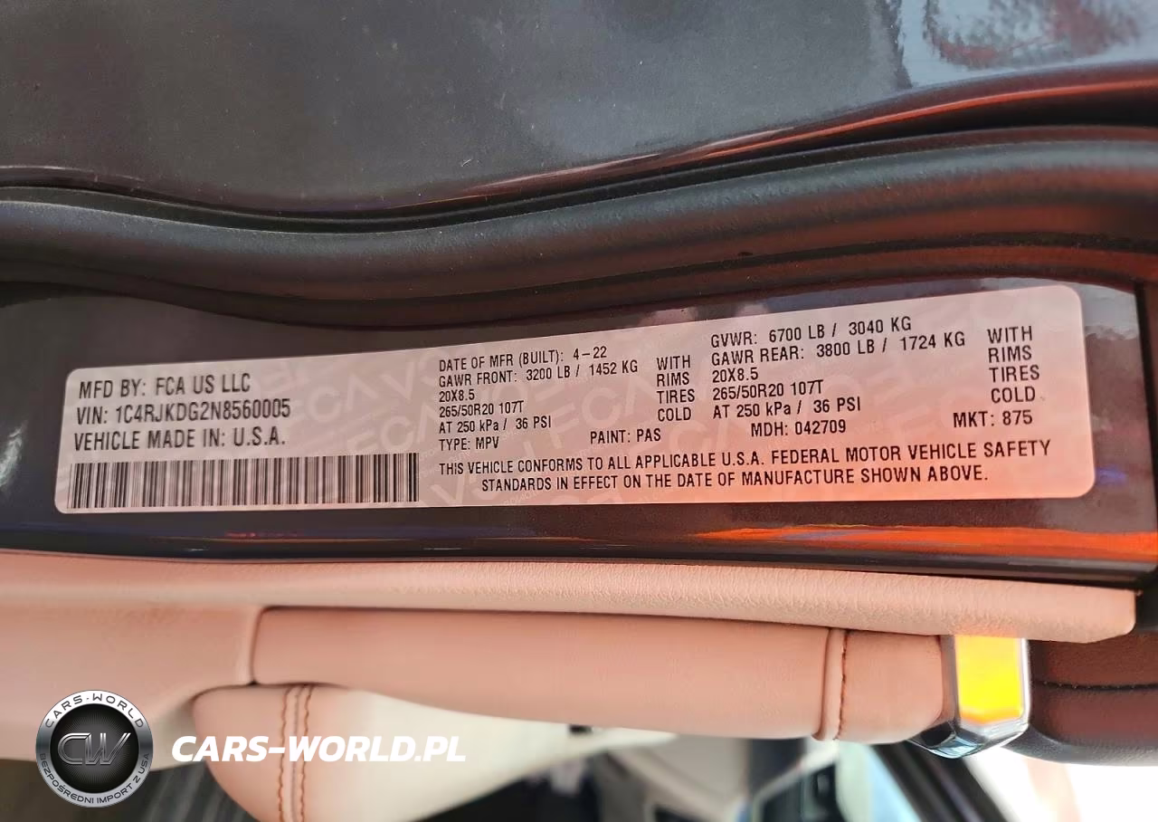 2022 Jeep Grand Cherokee L Overland VIN:1C4RJKDG2N8560005 - 14