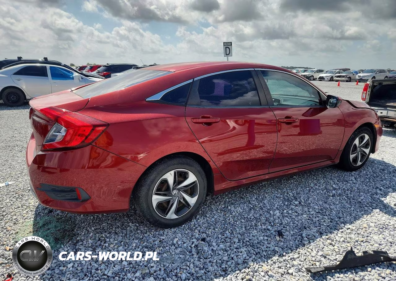 2019 Honda Civic Lx VIN:19XFC2F65KE004676 - 3