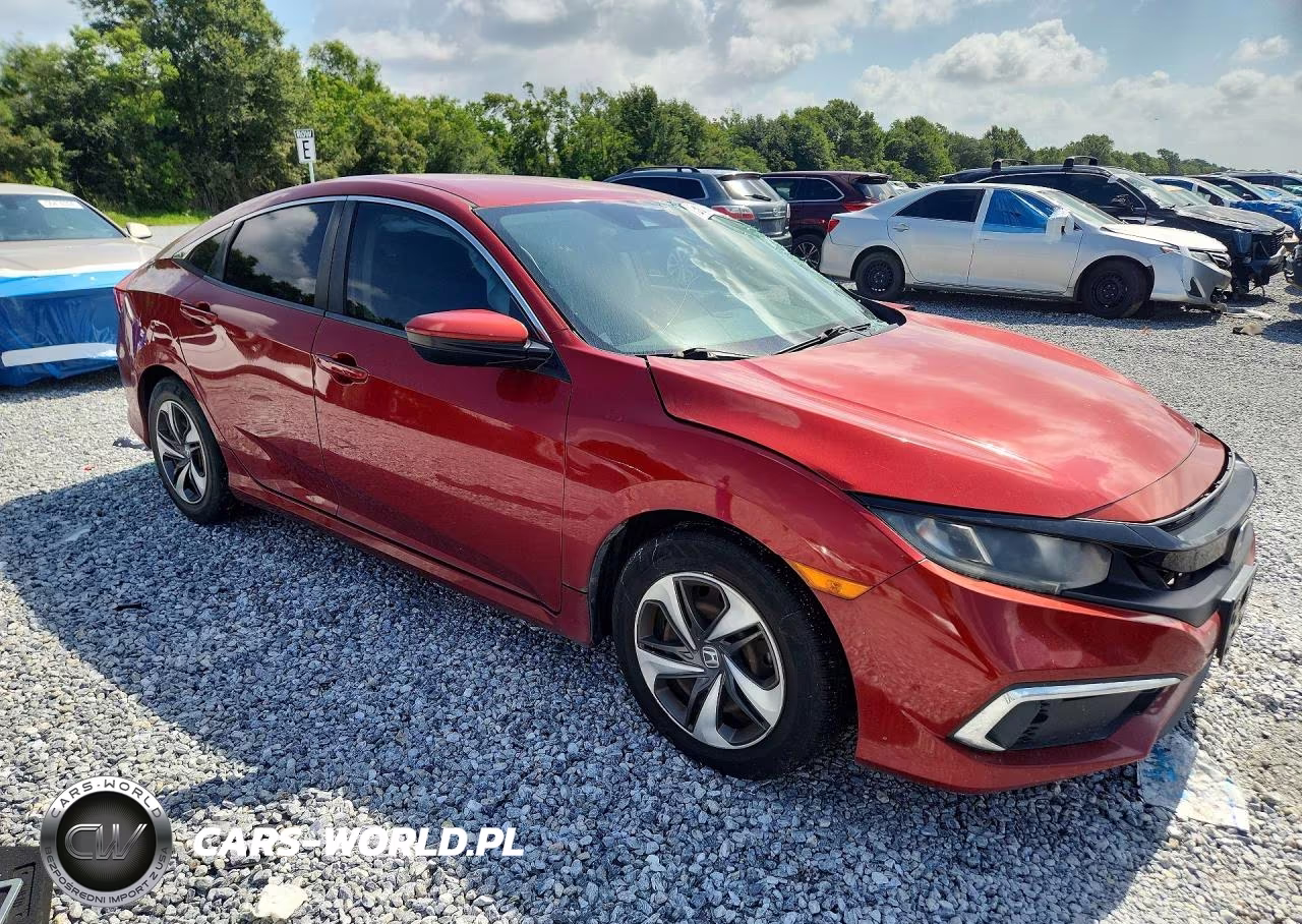 2019 Honda Civic Lx VIN:19XFC2F65KE004676 - 4