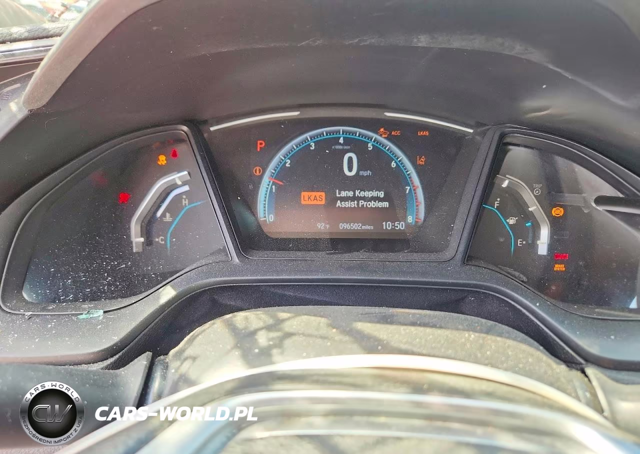 2019 Honda Civic Lx VIN:19XFC2F65KE004676 - 9
