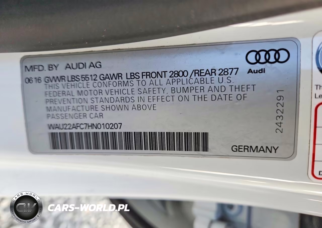 2017 Audi A7 Prestige VIN:WAU22AFC7HN010207 - 13