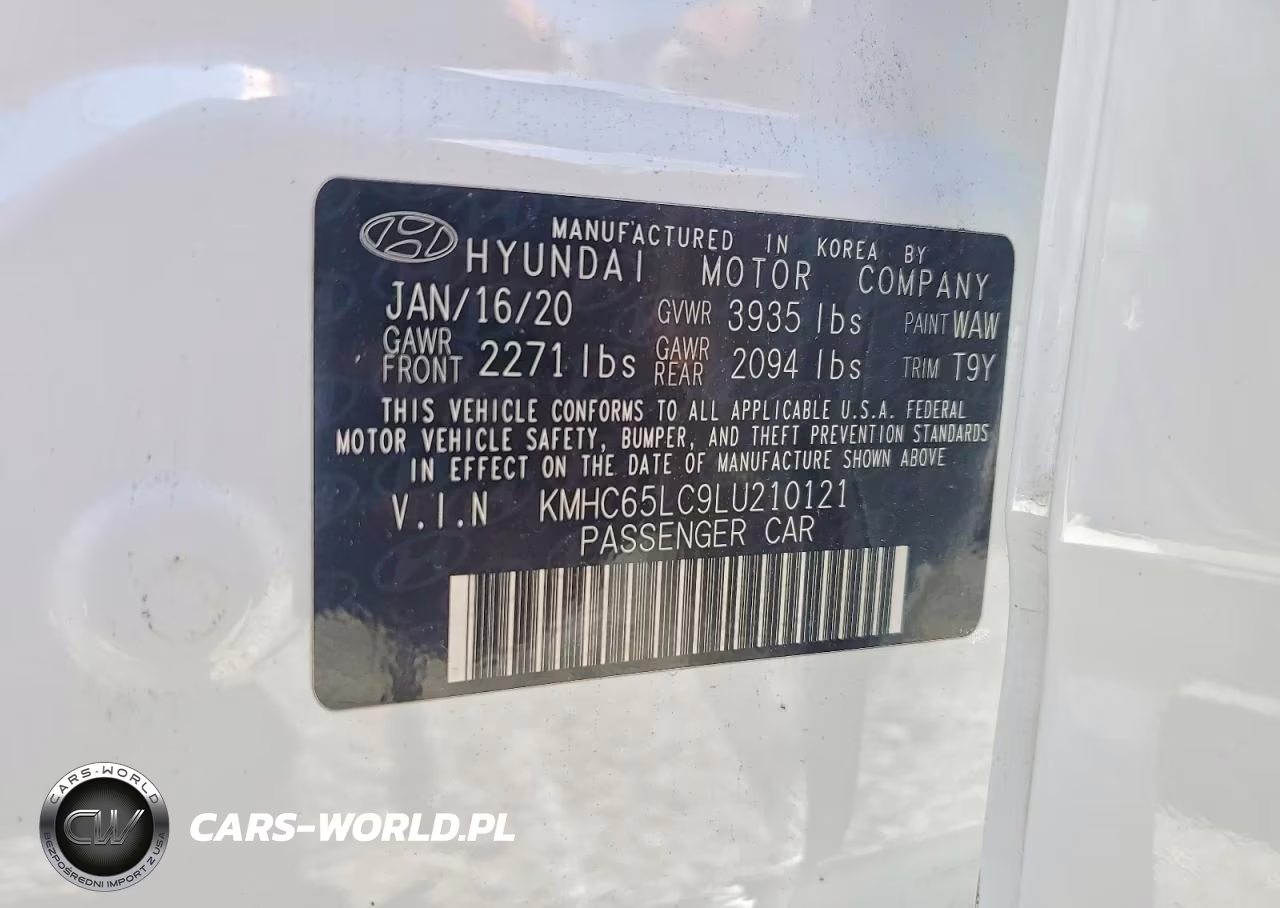 2020 Hyundai Ioniq Blue VIN:KMHC65LC9LU210121 - 14