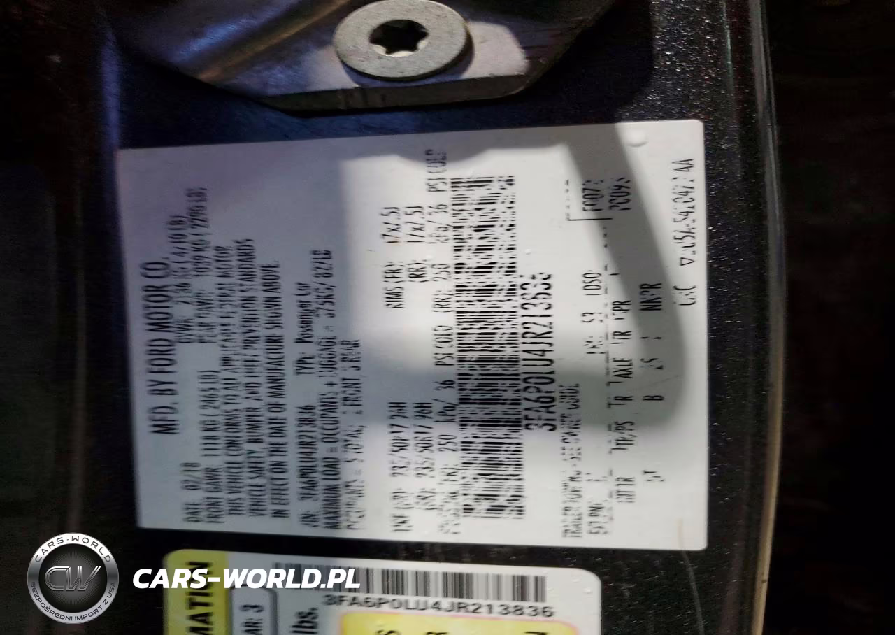 2018 Ford Fusion Se Hybrid VIN:3FA6P0LU4JR213836 - 12