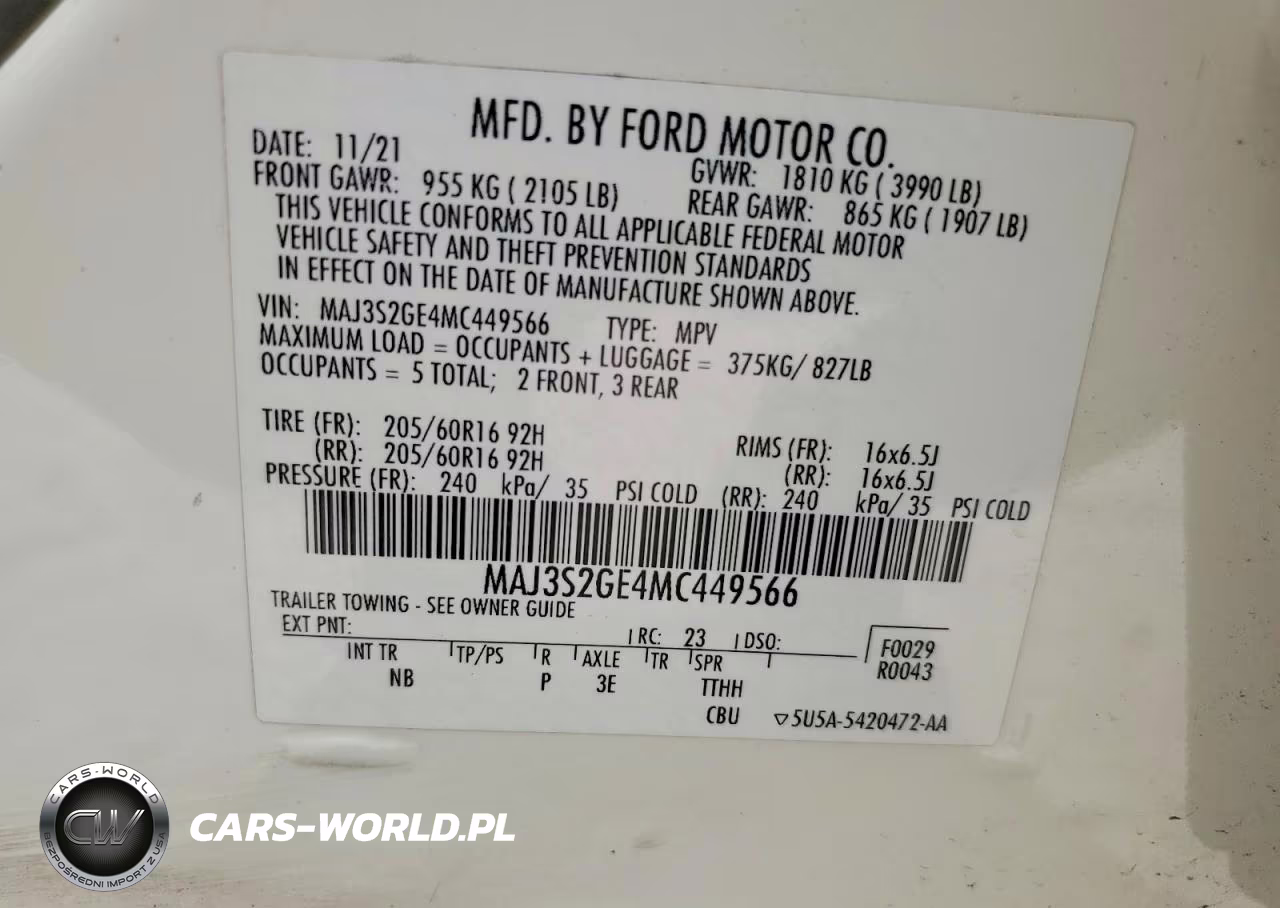 2021 Ford Ecosport Se VIN:MAJ3S2GE4MC449566 - 13