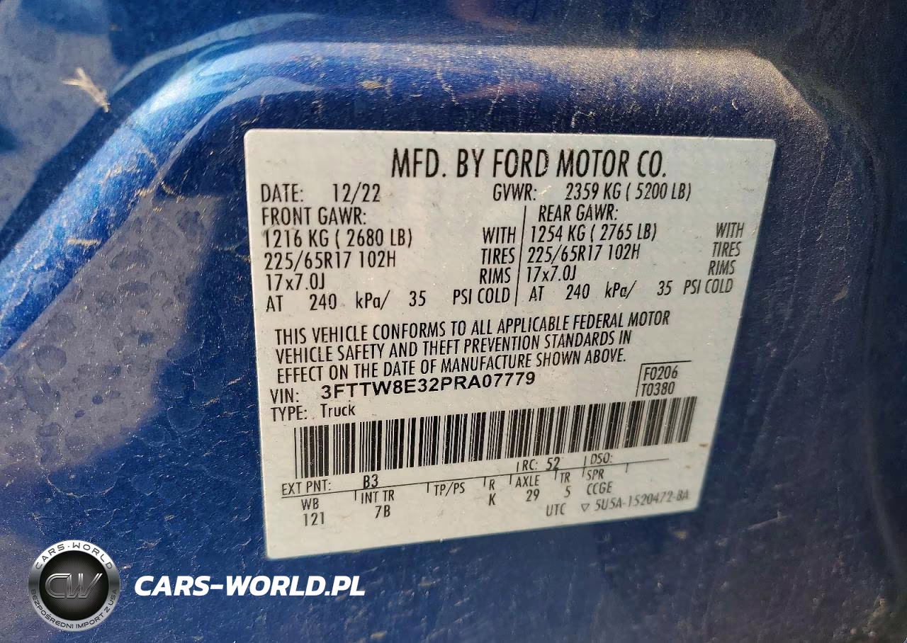 2023 Ford Maverick Xl VIN:3FTTW8E32PRA07779 - 12