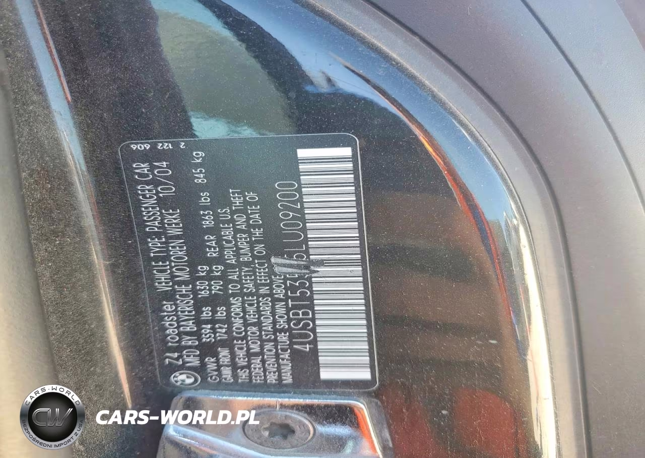 2005 BMW Z4 3.0 VIN:4USBT53575LU09200 - 12