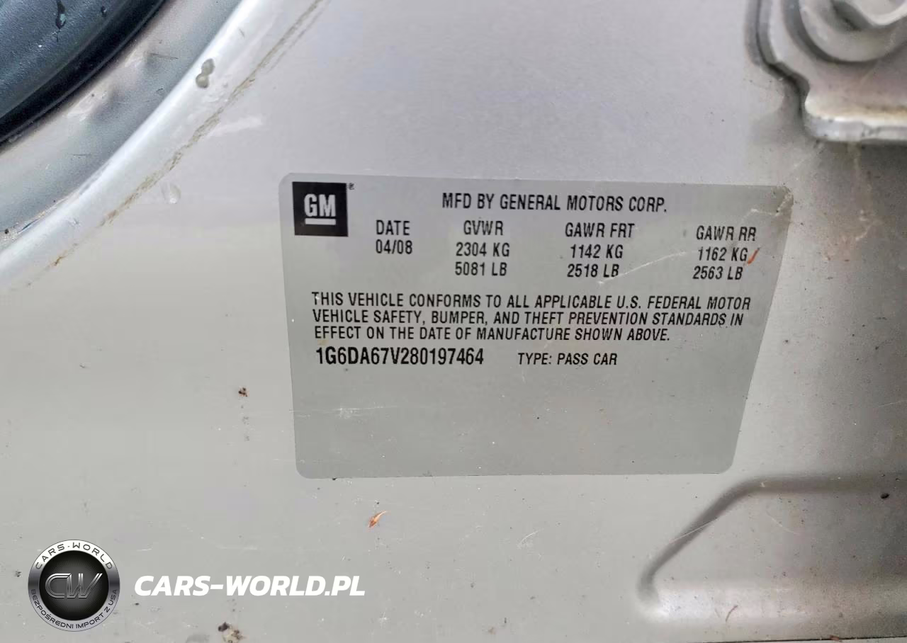 2008 Cadillac Sts VIN:1G6DA67V280197464 - 12