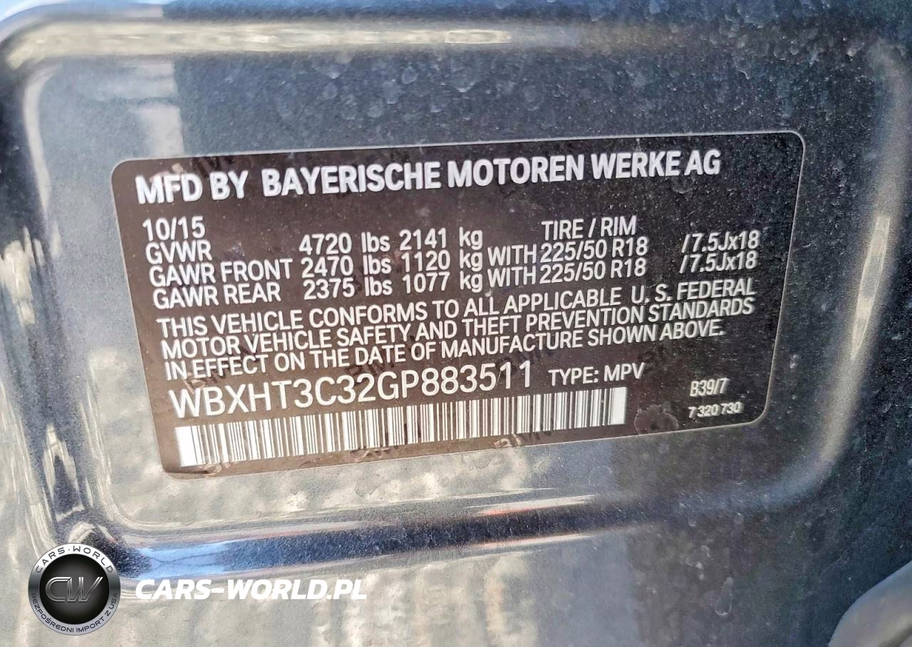 2016 BMW X1 xDrive28I VIN:WBXHT3C32GP883511 - 12