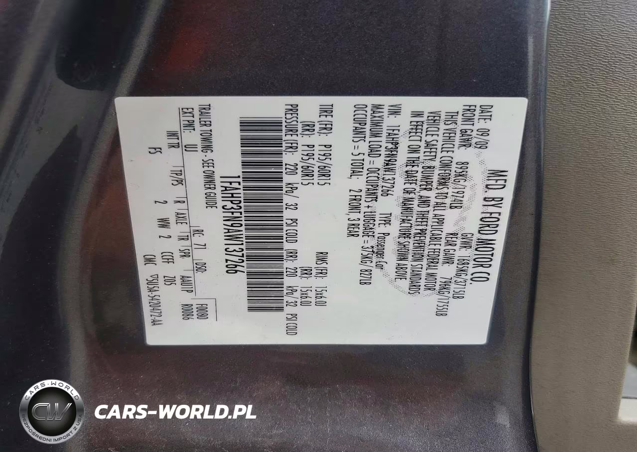 2010 Ford Focus Se VIN:1FAHP3FN9AW137266 - 12