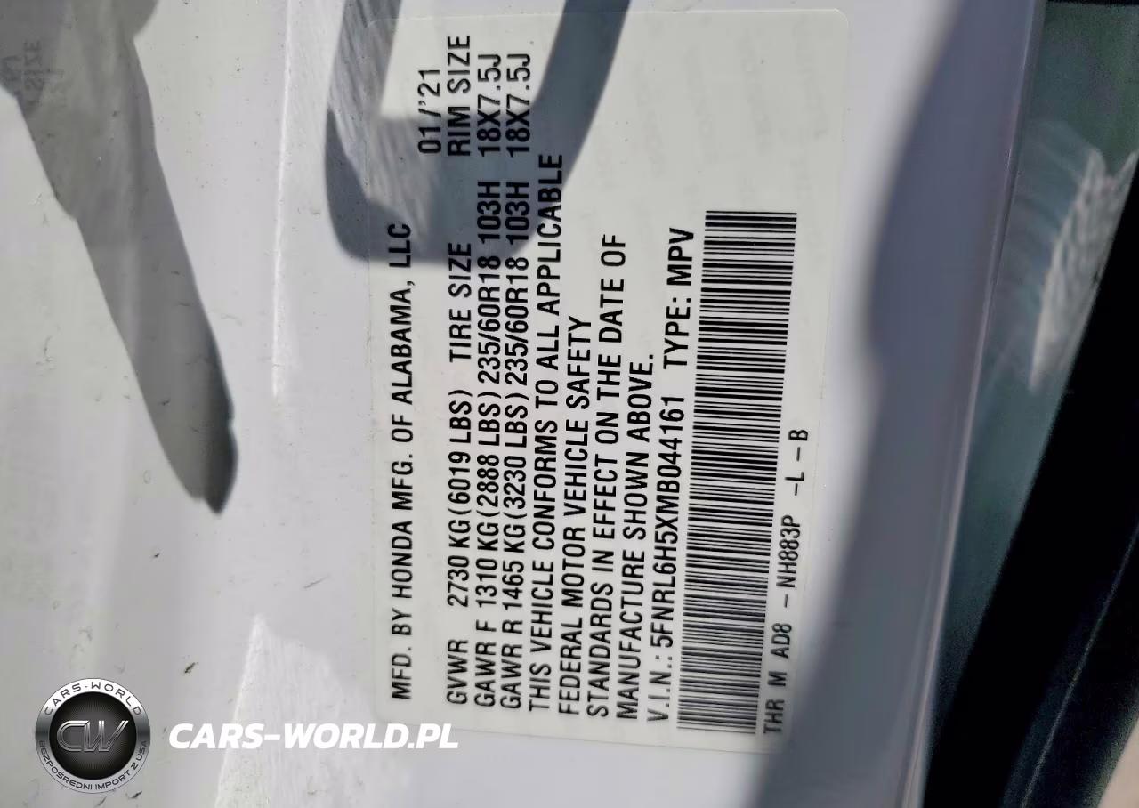 2021 Honda Odyssey Ex VIN:5FNRL6H5XMB044161 - 14