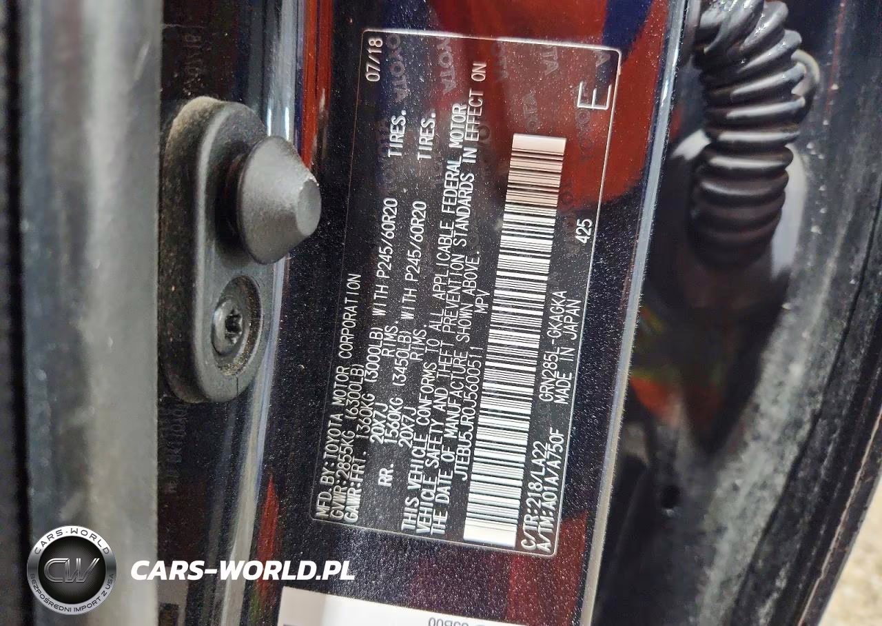 2018 Toyota 4Runner Limited VIN:JTEBU5JR0J5600511 - 13