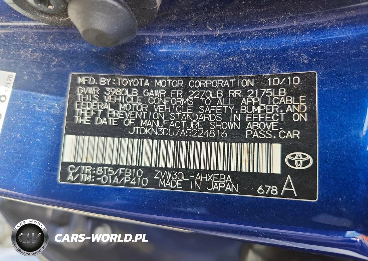 2010 Toyota Prius Iii VIN:JTDKN3DU7A5224816 - 12