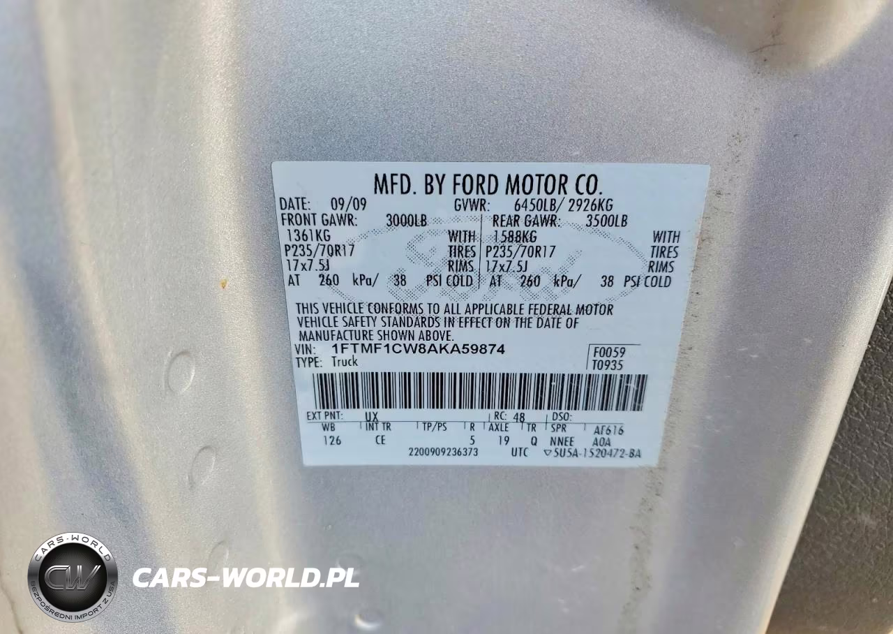 2010 Ford F150 VIN:1FTMF1CW8AKA59874 - 13