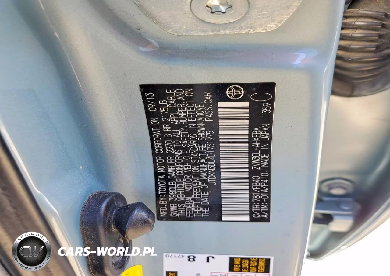 2013 Toyota Prius Three VIN:JTDKN3DU4D1731975 - 12