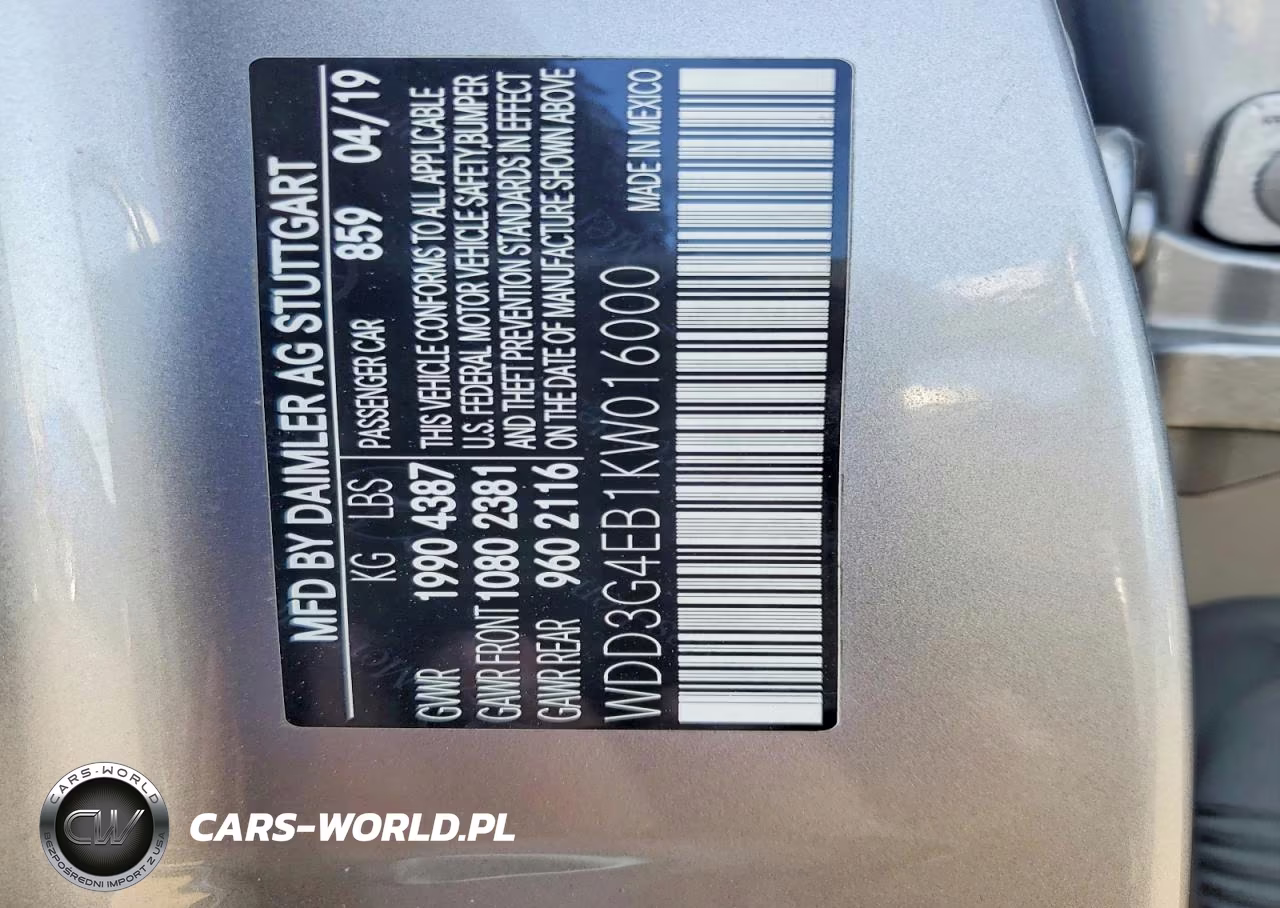 2019 Mercedes-Benz A 220 VIN:WDD3G4EB1KW016000 - 12